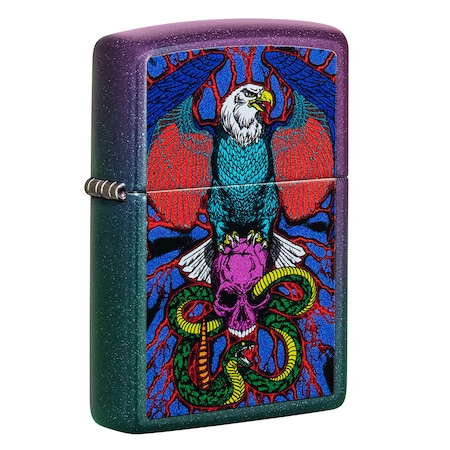Zippo 2022 Zippo Eagle Snake Sword Design, Iridescent, ZIP-49600